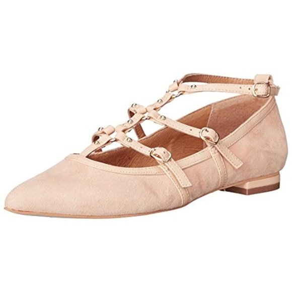 CORSO COMO Mince Caged Pointed Flats Tan Cream Neutral - Picture 1 of 7